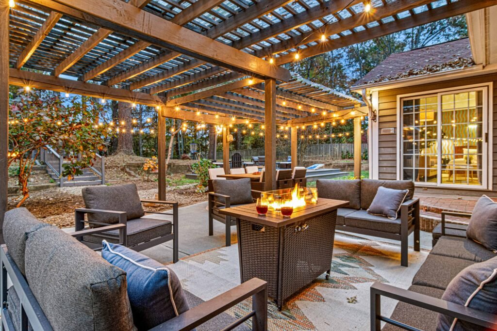 Outdoor seating area